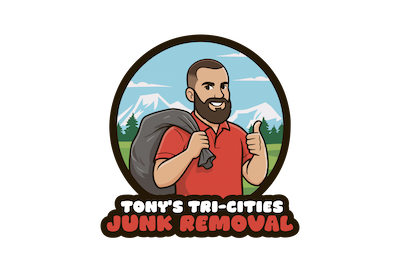 Tony’s Tri-Cities Junk Removal mascot logo - Professional hauling and junk removal services in Johnson City, TN and the surrounding Tri-Cities area.